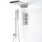 Milano Arvo - Chrome Thermostatic Shower with Diverter, Waterblade Shower Head and Riser Rail with Hand Shower (3 Outlet)