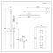 Milano Arvo - Chrome Thermostatic Shower with Diverter, Overflow Bath Filler, Shower Head, and Riser Rail with Hand Shower (3 Outlet)