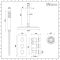 Milano Mirage - Chrome Thermostatic Shower with Diverter, Ceiling Mounted Shower Head, Hand Shower, Body Jets and Riser Rail (3 Outlet)