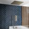 Milano Monet - Thermostatic Shower with Diverter, Recessed Shower Head, Hand Shower and Overflow Bath Filler - Antique Brass