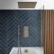 Milano Monet - Thermostatic Shower with Diverter, Recessed Shower Head, Hand Shower and Overflow Bath Filler - Antique Brass