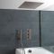 Milano Amara - Thermostatic Shower with Diverter, Recessed Shower Head, Hand Shower and Overflow Bath Filler - Aged Bronze