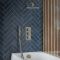 Milano Monet - Thermostatic Shower with Diverter, Shower Head, Hand Shower and Overflow Bath Filler - Antique Brass (3 Outlet)