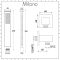Milano Hunston - Brushed Nickel Thermostatic Shower with Diverter, Shower Head, Hand Shower and Body Jets (3 Outlet)