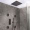 Milano Otto - Modern Thermostatic Shower with Recessed Shower Head, Body Jets and Hand Shower - Choice of Finish (3 Outlets)
