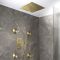 Milano Otto - Modern Thermostatic Shower with Recessed Shower Head, Body Jets and Hand Shower - Choice of Finish (3 Outlets)