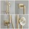 Milano Lune - Thermostatic Shower with Diverter, Shower Head, Body Jets and Riser Rail with Hand Shower (3 Outlet) - Choice of Finish