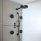 Milano Lune - Thermostatic Shower with Diverter, Shower Head, Body Jets and Riser Rail with Hand Shower (3 Outlet) - Choice of Finish