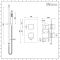 Milano Arvo - Chrome Thermostatic Shower with Square Hand Shower and Riser Rail (1 Outlet)