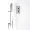 Milano Arvo - Chrome Thermostatic Shower with Riser Rail and Hand Shower (1 Outlet)