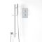 Milano Arvo - Chrome Thermostatic Shower with Riser Rail and Hand Shower (1 Outlet)