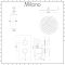 Milano Mirage - Chrome Thermostatic Shower with Ceiling Mounted Shower Head (1 Outlet)