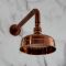 Milano Elizabeth - Brushed Copper Traditional Thermostatic Shower with Wall Mounted Shower Head (1 Outlet)