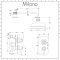 Milano Elizabeth - Chrome and Black Traditional Thermostatic Shower with Wall Mounted Round Shower Head (1 Outlet)
