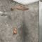 Milano Otto - Modern Thermostatic Shower with Wall Mounted Shower Head - Choice of Finish (1 outlet)
