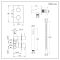 Milano Otto - Modern Thermostatic Shower with Hand Shower - Choice of Finish (1 Outlet)