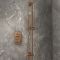 Milano Otto - Modern Thermostatic Shower with Riser Rail Kit - Choice of Finish (1 Outlet)