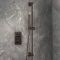 Milano Otto - Modern Thermostatic Shower with Riser Rail Kit - Choice of Finish (1 Outlet)