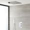 Milano Arvo - Chrome Thermostatic Shower with Diverter, Hand Shower and Recessed Shower Head (2 Outlet)