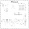 Milano Arvo - Chrome Modern Square Twin Diverter Thermostatic Shower Valve with Handset and 200mm Head (2 Outlet)