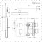 Milano Arvo - Chrome Thermostatic Shower with Diverter, Shower Head, Hand Shower and Riser Rail (2 Outlet)