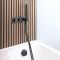 Milano Preto - Thermostatic Shower with Diverter, Overflow Bath Filler and Hand Shower (2 Outlet) - Black