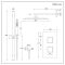 Milano Arvo - Chrome Thermostatic Shower with Diverter, Riser Rail with Hand Shower and Shower Head (2 Outlet)
