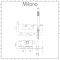 Milano Mirage - Modern Round Twin Diverter Thermostatic Valve with Hand Shower - Chrome