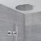 Milano Mirage - Chrome Thermostatic Shower with Diverter, Recessed Shower Head and Hand Shower (2 Outlet)