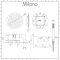 Milano Mirage - Chrome Thermostatic Shower with Diverter, Recessed Shower Head and Hand Shower (2 Outlet)