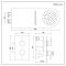 Milano Nero - Black Thermostatic Shower with Diverter and Waterblade Shower Head (2 Outlet)