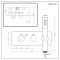 Milano Mirage - Chrome Thermostatic Shower with Diverter, Overflow Bath Filler and Hand Shower (2 Outlet)