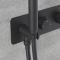 Milano Nero - Black Thermostatic Shower with Diverter, Overflow Bath Filler and Hand Shower (2 Outlet)