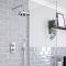 Milano Elizabeth - Traditional Concealed Thermostatic Twin Diverter Shower Valve - Chrome and White