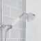 Milano Elizabeth - Chrome and White Traditional Thermostatic Shower with Diverter, Hand Shower and Bath Spout (2 Outlet)
