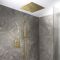 Milano Otto - Modern Thermostatic Shower with Recessed Shower Head and Riser Rail Kit - Choice of Finish (2 Outlets)