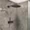 Milano Otto - Modern Thermostatic Shower with Diverter, Shower Head and Hand Shower (2 Outlet) - Choice of Finish
