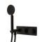 Milano Lune - Modern Thermostatic Shower with Diverter, Shower Head and Hand Shower (2 Outlet) - Choice of Finish