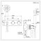 Milano Lune - Modern Thermostatic Shower with Diverter, Shower Head and Hand Shower (2 Outlet) - Choice of Finish