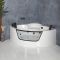 Milano Breeze - Whirlpool Corner Spa Bath - 1400mm x 1400mm - Black