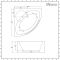 Milano Breeze - Whirlpool Corner Spa Bath - 1400mm x 1400mm - Black