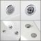 Milano Breeze - Whirlpool Corner Spa Bath - 1400mm x 1400mm - Chrome