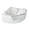 Milano Breeze - Whirlpool Corner Spa Bath - 1400mm x 1400mm - Chrome