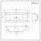 Milano Elswick - 1700mm x 700mm Modern Square Double Ended Bath - Choice of Panels
