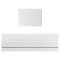 Milano Elswick - 1700mm x 750mm Modern Square Double Ended Bath - Choice of Panels