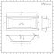 Milano Elswick - 1800mm x 800mm Modern Square Double Ended Bath - Choice of Panels