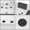 Milano Breeze - Whirlpool Double Ended Spa Bath - 1700mm x 800mm - Black