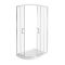 Milano Langley - Chrome Traditional Offset Quadrant Shower Enclosure - Choice of Size