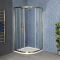 Milano Monet - 900mm Antique Brass Quadrant Shower Enclosure with Tray