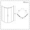 Milano Monet - 900mm Antique Brass Quadrant Shower Enclosure with Tray